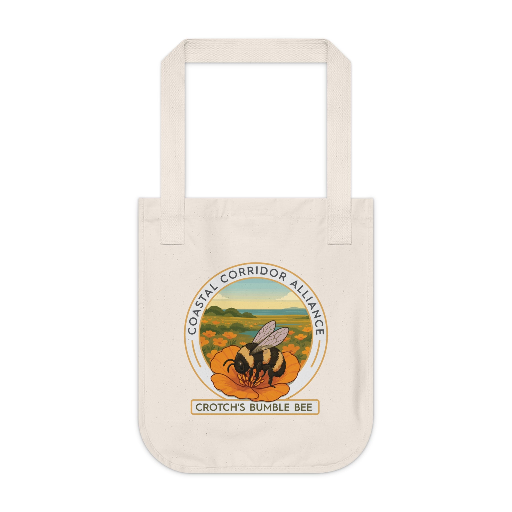 Tote Bag | Crotch's Bumble Bee | Organic Canvas Tote