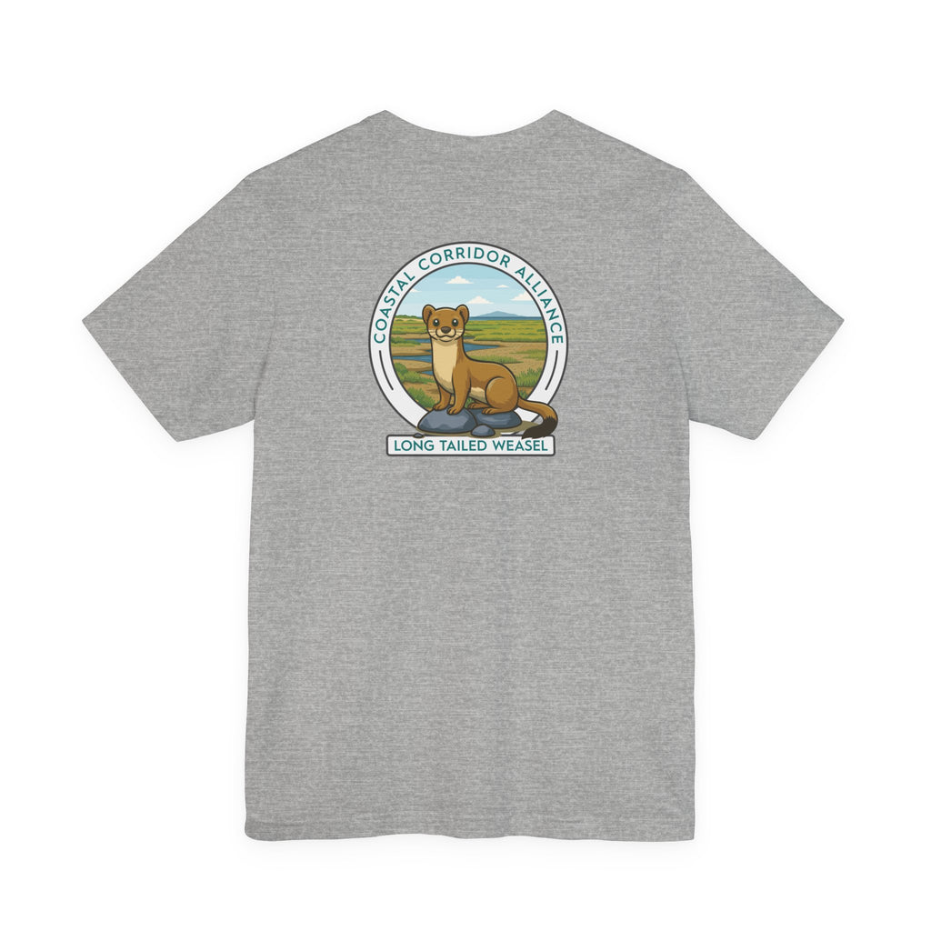 Long Tailed Weasel | Light Knit Jersey Tee | Unisex