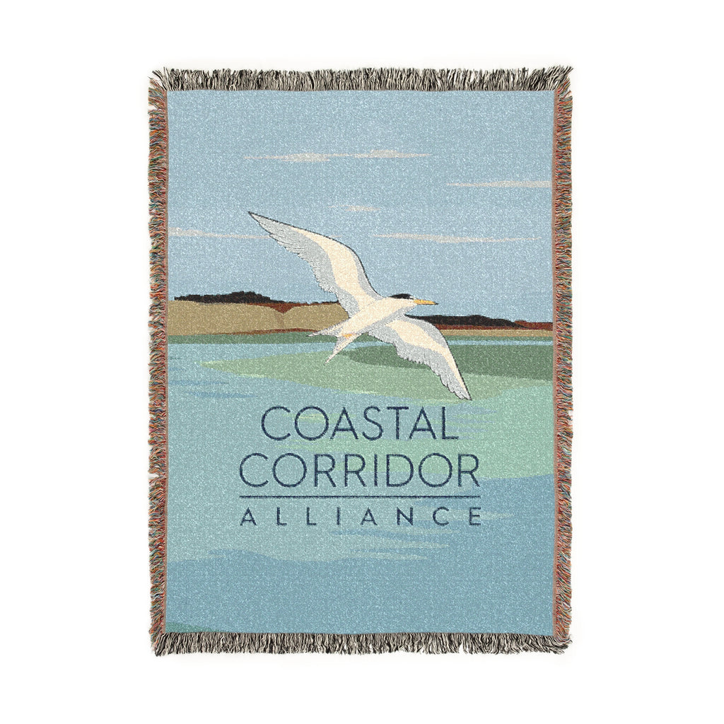 Coastal Corridor Woven Lap Blanket / Throw | 52"x37"